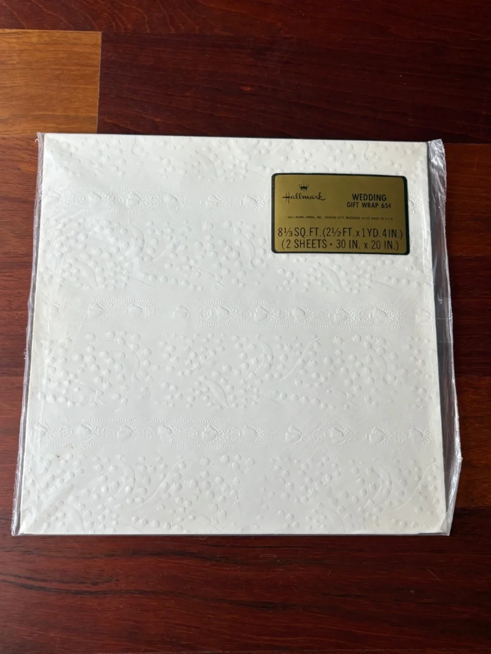 Vintage Hallmark and Gibson Wedding & Bridal Shower Gift Wrap Paper